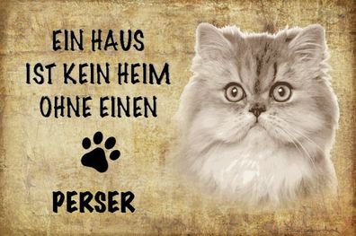 Top-Schild mit Kordel, 20 x 30 cm, Perser Katze, Haustier, neu & ovp