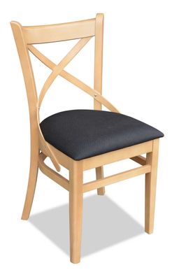 Esszimmerstuhl Stuhl Sessel Sitzer Esszimmer Holz Klassisch Luxus Braun