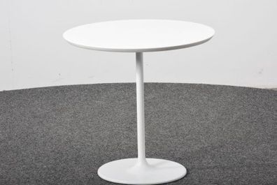 arper Tisch, oval, weiß, Stempelfuß, gebraucht