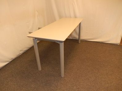 Besuchertisch Besprechungstisch weiß 160x60, gebrauchte Büromöbel