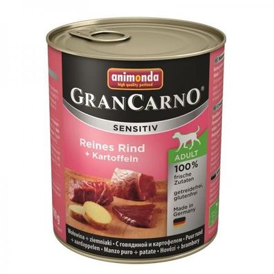 Animonda GranCarno Adult Sensitive Rind & Kartoffeln 800g (Menge: 6 je Beste...