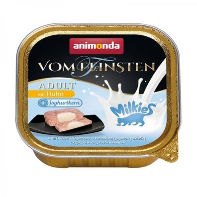 Animonda Vom Feinsten Adult Milkies Huhn plus Joghurtkern 100g (Menge: 32 je...