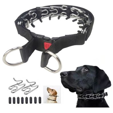 Hundepfoten Trainingshalsband Hundehalsband mit Komfortspitzen Schnellverschluss