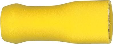 Flachsteckhülse vollisoliert 4,0 mm -6,0 mm , 6,8 x 0,8 mm Farbe gelb, VPE = 100