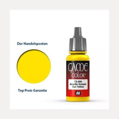Vallejo Game Color Sun Yellow 17ml