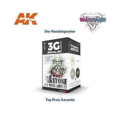 AK Interactive AK1074 - Wargame Color Set Stone and Rock Effects