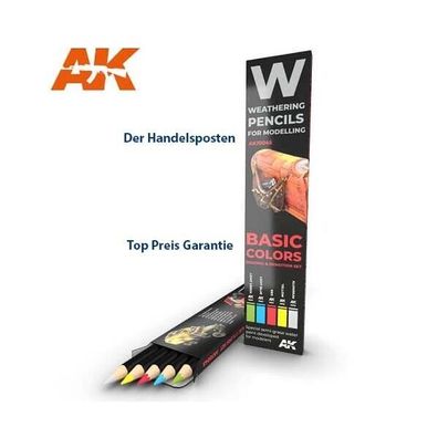 AK Interactive Weathering Pencils Basic Colors Shading and Demotion