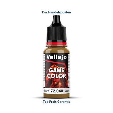 Vallejo Game Color 72.040 Leather Brown 18 ml