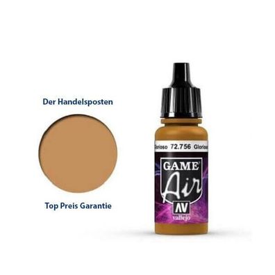 Vallejo Game Air Glorious Gold 17 ml Airbrush Farbe
