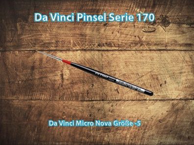 da Vinci Micro Nova Pinsel Serie 170 Goldfarbene Synthetikfasern Größe -5