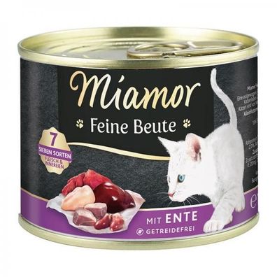 Miamor Dose Feine Beute Ente 185 g (Menge: 12 je Bestelleinheit)