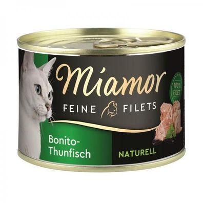 Miamor Dose Feine Filets Naturelle Bonito-Thunfisch 156 g (Menge: 12 je Bes...