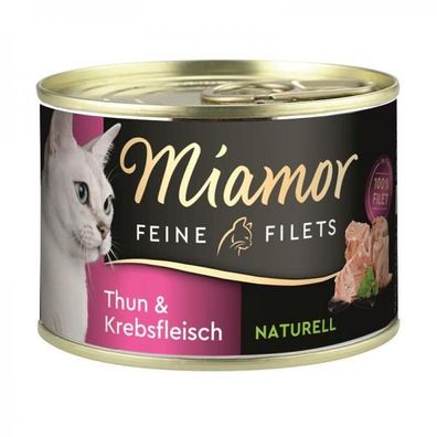 Miamor Dose Feine Filets Naturelle Thunfisch & Krebsfleisch 156 g (Menge: 1...