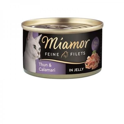 Miamor Dose Feine Filets Thunfisch & Calamaris 100 g (Menge: 24 je Bestellei...