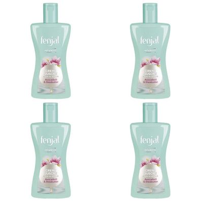 22,01EUR/1l 4 x Fenjal Creme Dusche Intensiv Avocado?l Sheabutter 200ml Flasche