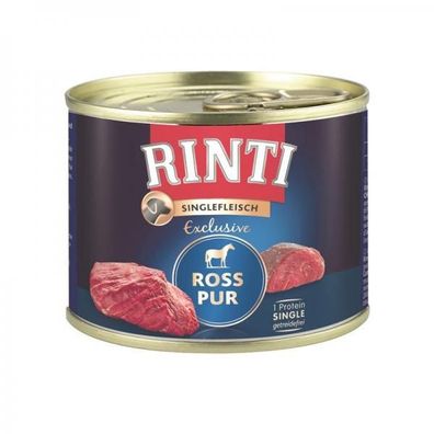 Rinti Dose Singlefleisch Exclusive Ross Pur 185 g (Menge: 12 je Bestelleinheit)