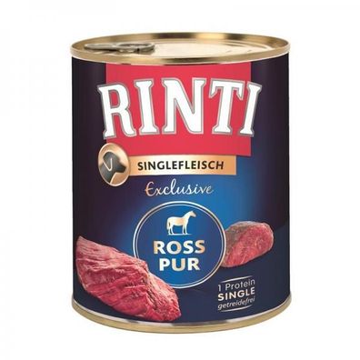 Rinti Dose Singlefleisch Ross Pur 800 g (Menge: 6 je Bestelleinheit)