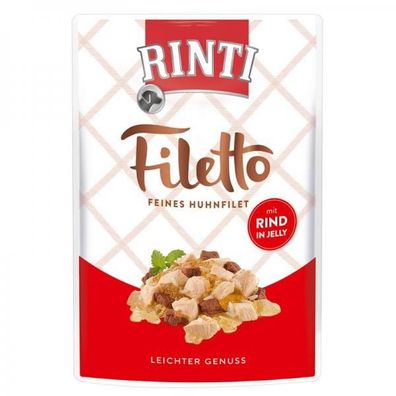 Rinti Filetto Huhnfilet mit Rind in Jelly 100 g (Menge: 24 je Bestelleinheit)