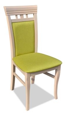 Esszimmer Stuhl 1 Sitzer Holz Luxus Klassische Möbel Design Lehnstuhl