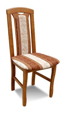 Stuhl ohne Armlehne Esszimmerstuhl Holz Stoff Esszimmer Design Sessel
