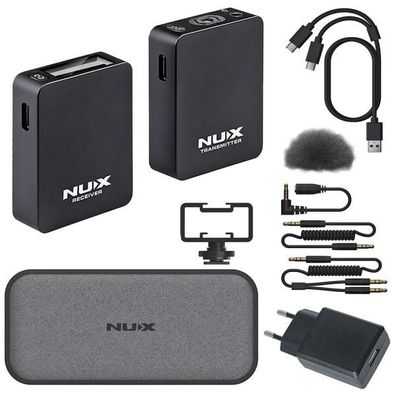 Nux B-10 Vlog Mikrofon-System mit Netzteil
