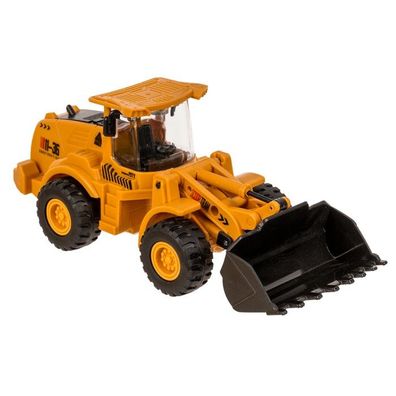 Baufahrzeug Radlader Baumaschinen Loader Spielzeug 18 cm Gelb Friktionsmotor