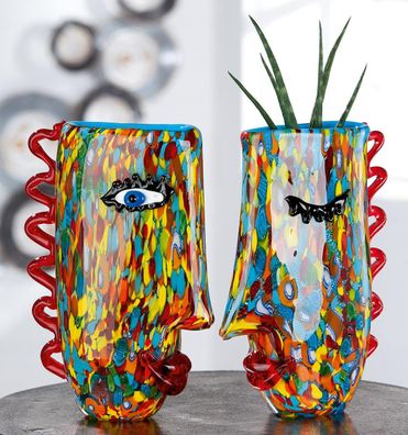 Gilde Glasart Design-Vase Froozen 39867