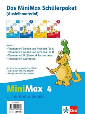 MiniMax 4 Paket fuer Lernende (4 Themenhefte) - Ausleihmaterial Kla