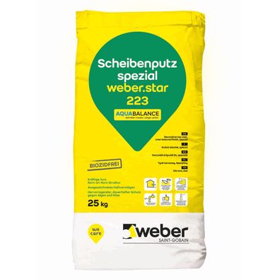 weber. star 223 AquaBalance 0020 Scheibenputz spezial 25 kg