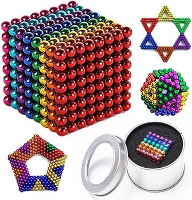 512Pcs 5mm Magnetic Ball Set Magic Magnet Cube Building Spielzeug für Stressabbau
