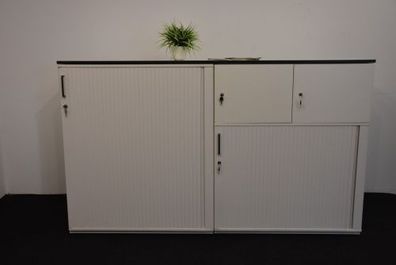 K&N Sideboard 3OH, weiß. B 200 x H 118 x T 45 cm, gebraucht