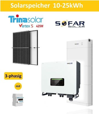 Sofar Solar HYD15-20KTL Hybrid Wechselrichter Batterie Solarspeicher BTS 5K Trina