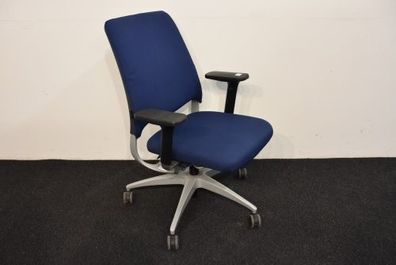 drabert Bürodrehstuhl Stoffbezug blau, gebraucht
