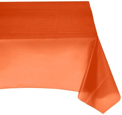 Tischdecke orange Kunststoff