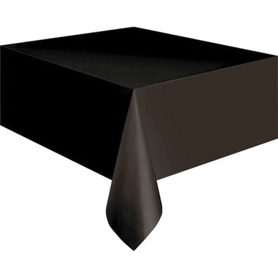 Tischdecke schwarz Kunststoff