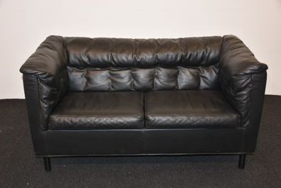 2er Designer-Sofa Walter Zanotta schwarz, gebraucht