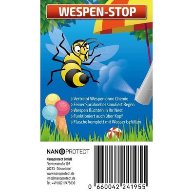 Wespen Stop - Wespen loswerden ganz ohne Chemie - Wasser genügt (Gr. 300 ml)