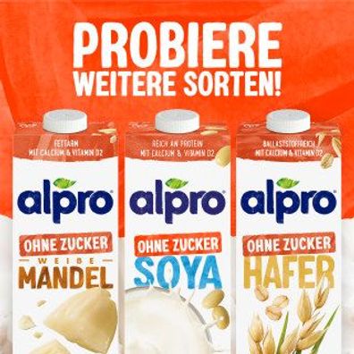 Alpro Mandeldrink ohne Zucker 1l