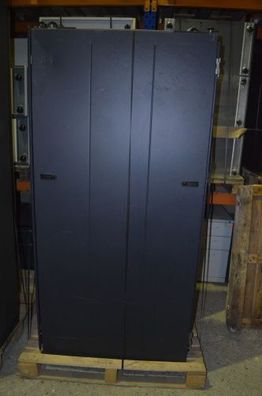 Dell Serverstation, Serverdeck, grau, 2x Flügeltüre, gebrauchte Büromöbel