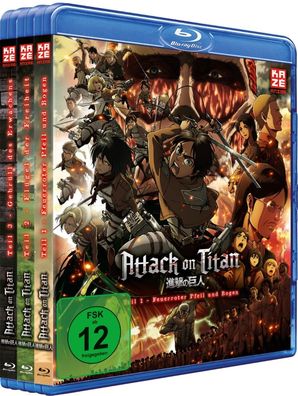 Attack on Titan - Anime Movie Trilogie - Bundle - Blu-Ray - NEU