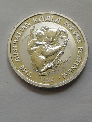25$ Dollars 1994 Australien Koala 1/4 Unze Platin 9995er Platin 7,78g Koala 25$ 1994