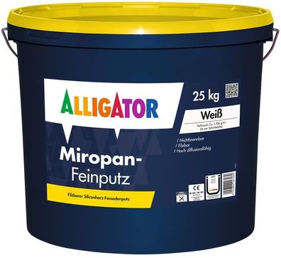 Alligator Miropan-Feinputz 25 kg weiß