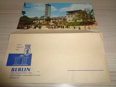 Ansichtskarte mit Umschlag -Berlin Müggelturm -unbeschrieben von 1970