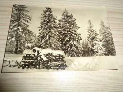 6409/ Weihnachtskarte-Winterlandschaft-Weihnachts-und Neujahrsgrüße