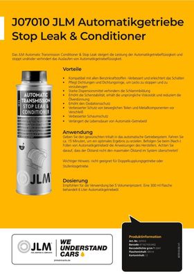 JLM Automatik Getriebe LECK-STOP & Conditioner 300 ml