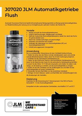 JLM Automatikgetriebe Flush Spülung spülen Reinigung Automatic Transmission