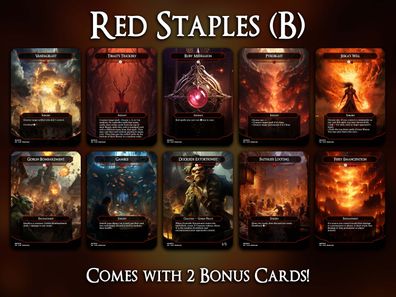 Red Staples Set (B) - MTG