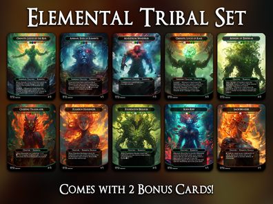Elemental Tribal Set (A) - MTG