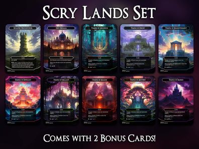 Scry Lands Set (A) - MTG