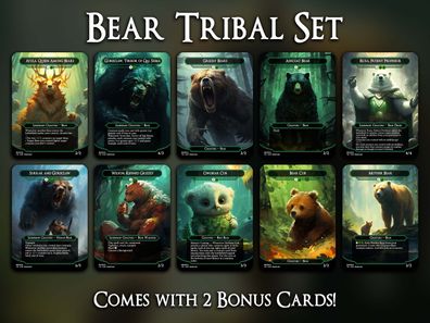 Bear Tribal Set (A) - MTG